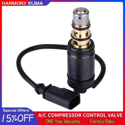 HK-19 Car AC Compressor Electric Control Valve For Denso 6SEU12C 7SEU17 7SEU17C 7SEU16C Audi A4 A6 Volkswagen Polo Skoda Seat