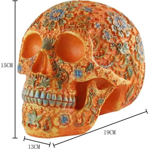 9 Styles of Personalized Skulls Home Decoration Art Painting Supplies Halloween Props Skull Ornaments Fashion Bar Decor