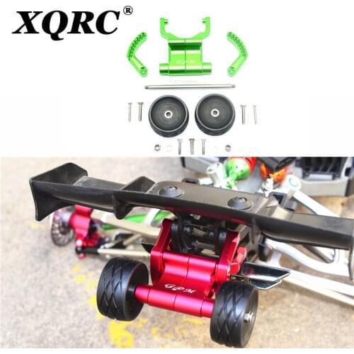GPM metal Aluminum adjustable rear head-up wheel anti-rolling wheel for 1/10 TRAXXAS E-REVO 2.0 86086-4/56087-1 Monster Truck