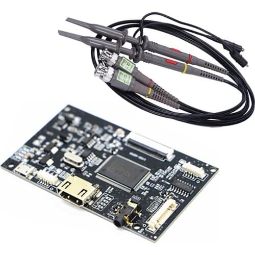 2 Pack P6100 100 Mhz Oscilloscope Probe 10:1 And 1:1 Switchable & 1X HDMI+Audio 40Pin LCD Driver Controller Board Kit