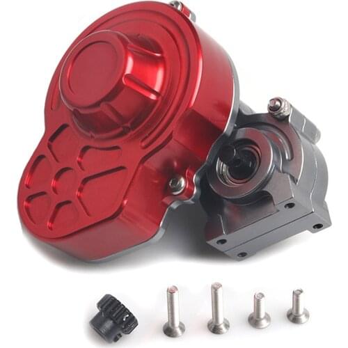 48P All Metal Transmission Gearbox with Motor Gear/Protective Cover for 1/10 RC Rock Crawler SCX10 Truck Upgrade Parts