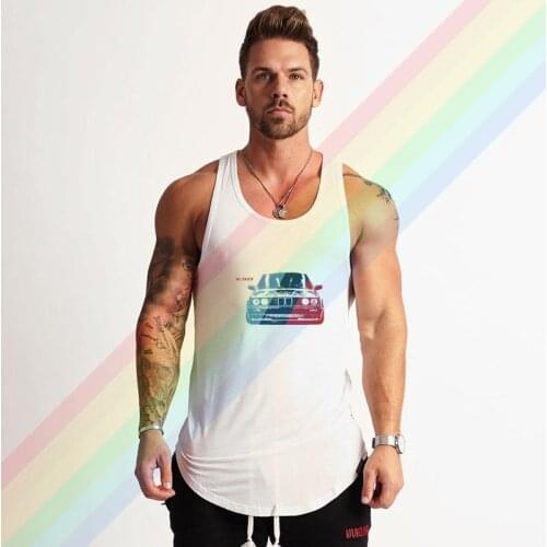 Cool Bmw Funny Car M3 E30 Brand Gym Clothing Bodybuilding Cotton Tank Tops For Men Summer Singlet Sleeveless Plus Size