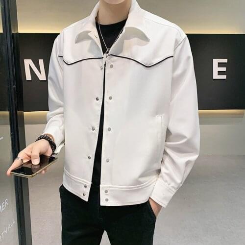 2021 Mens Fall Jacket High Quality Coat Square Collar Solid Color Handsome Streetwear Sport Tidal Current Surprise Price