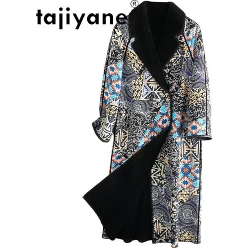 Winter Jacket Womens 2021 Women Real Fur Coat Woman 100% Wool Lining Jackets Female Long Coats Mujer Parkas TN1438