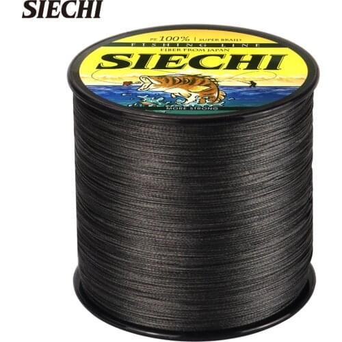 SIECHI 500M 8 Strands Pe Fishing Line Braided Mix Color Line 20-88LB Smooth Durable Fishing Ice Sea Cord