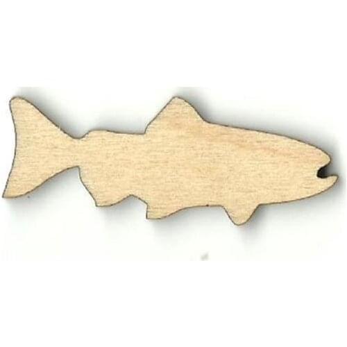 Fish - Laser Cut Out Unfinished Wood Shape