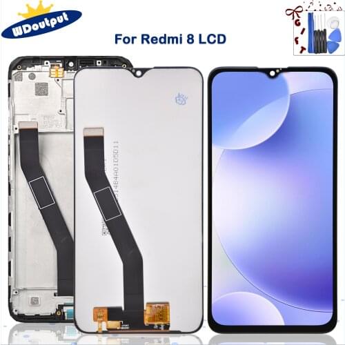 6.22'' Original Display For Xiaomi Redmi 8 LCD Touch Screen Digitizer Assembly for Xiaomi Redmi 8 8A Repair Partsmbly+Frame