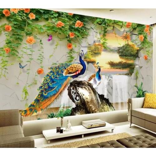 Custom Photo Wallpaper 3D Stereo Snow mountain lake scenery TV Backdrop Bedroom Photo Wall Paper 3D