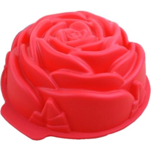 Silicone Big Cake Molds Flower Crown Shape Cake Bakeware Baking Tools 3D Bread Pastry Mould Pizza Pan DIY Birthday Wedding Party