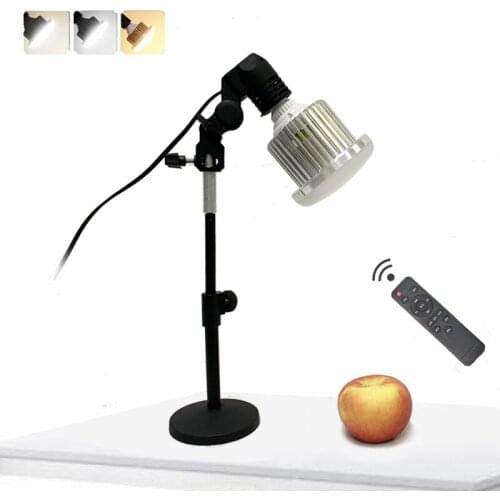 Photo Studio 35W LED Lamp with Bracket Stand Kits for Desktop Photography Photo Video Shooting Fill Light 4 Set for Choosing