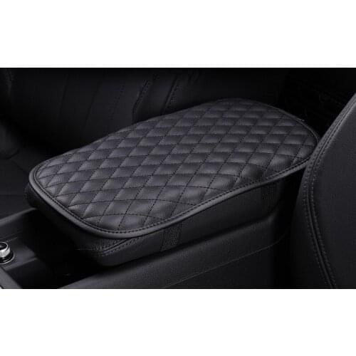 Universal Car Styling PU Armrest Mat Auto Anti-wear Dust-proof Cover Armrest Covers Automobiles Interior Accessories Leather