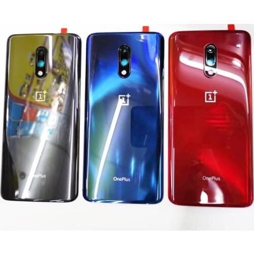 100% Original 3D Glass Battery Door Case Back Cover Rear Phone Housing Case For OnePlus One Plus 7 Replacement Parts