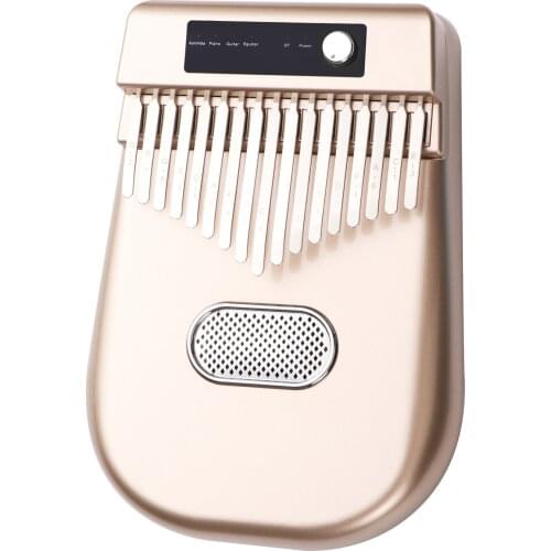 17 Keys Electric Kalimba 4 Kinds of Timbre Built-In Battery BT Connetion Mbira Finger Piano Electronic Musical Instrument Gifts