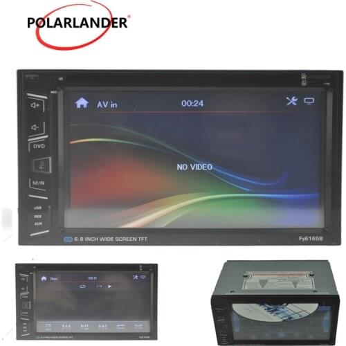 2 DIN front/rear camera input 6.8" inch steering wheel control Bluetooth car MP5 Radio Car DVD touch screen AM/FM