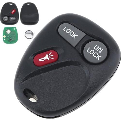 315Mhz 3 Buttons Keyless Entry Remote Key Fob KOBLEAR1XT 15042968 for Chevrolet Avalanche S10 Silverado Suburban Tahoe 2002-2004