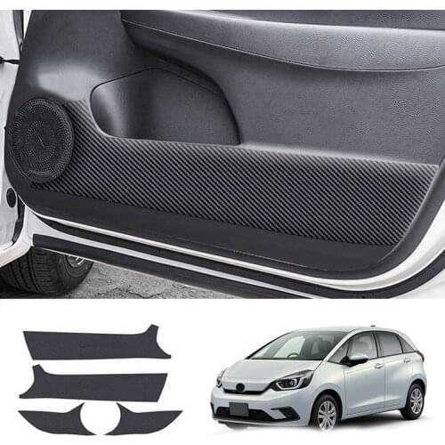4Pcs Car Door Anti-Kick Pads Car Door Anti-Scratch Pads Door Anti-Kick Protective Cover for Honda Fit 2020-2021