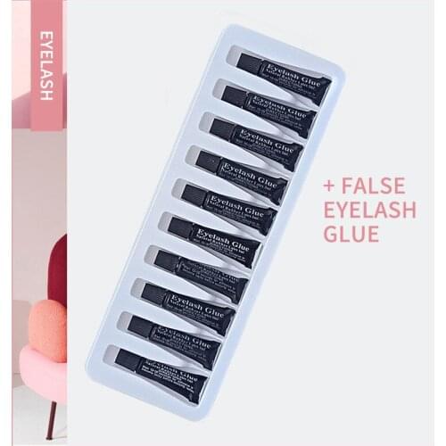 7ML Clear-white/Dark-black Eyelash Glue Set Waterproof Makeup Adhesive Eye Lash Glue False Eyelashes Cosmetic Tools TSLM1