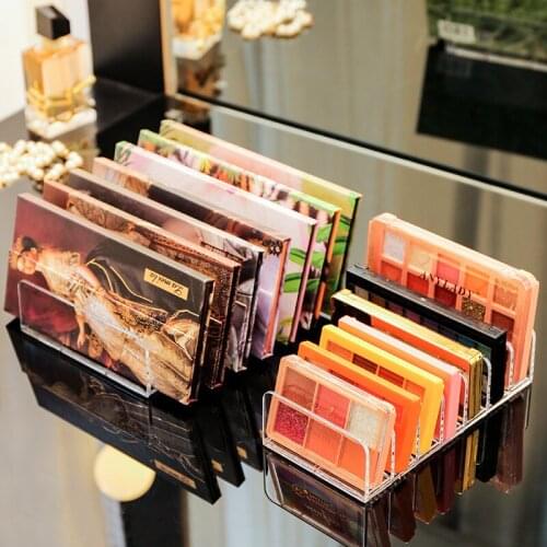 7 Grids Clear Acrylic Makeup Pressed powder Tools Holder Eyeshadow Palette Organizer Box Transparent Slot Cosmetics Case