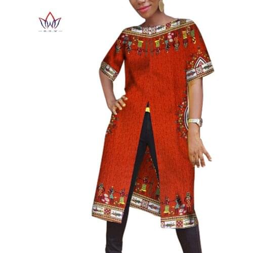 2021 Ankara Women African Traditional Clothing Tees Fashions Tops Dashiki Africa Print Shirt XS-6XL Women Clothes WY985
