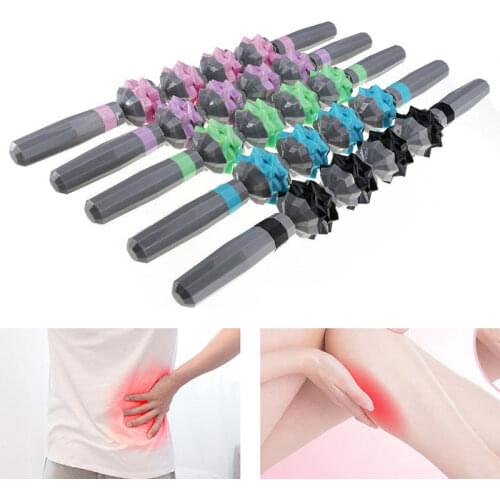 Anti Cellulite Yoga Massager Stick Trigger Point Body Foot Face Leg Slimming Massage Muscle Massage Roller Pain Relief Stress