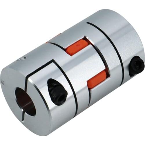 BW Two Jaw D25L35 Coupler Aluminium Plum Flexible Shaft Coupling Motor Connector CNC Flexible Coupler 5/6/6.35/8/10/12/14mm