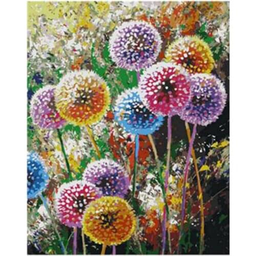 Digital Oil Painting 40X50cm Diy Dandelion Painting By Number Home Decoration Art Painting