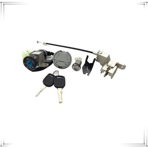 GY6 49 50cc Ignition Switch Key Lock Gas Tank Cap Set for Scooter Moped TaoTao Peace Roketa Jonway NST Tank