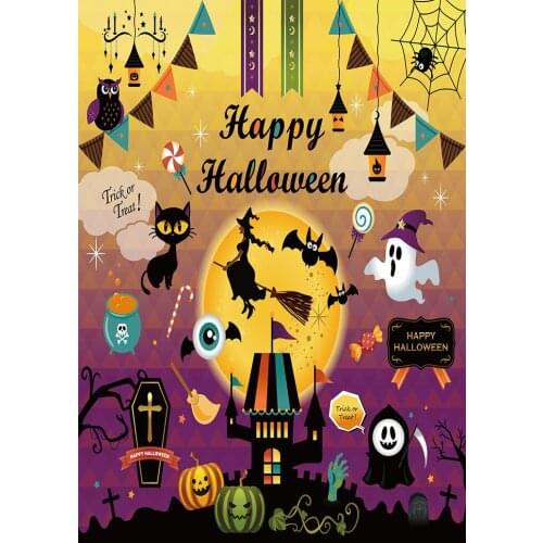 Halloween cartoon collection electronic sound effect trend holiday photo background studio studio photography background