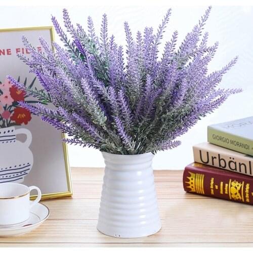 1 Bouquet Provence Lavender Artificial Flowers For Home Decor Grain Decorative Wedding Party Fake Plant Silk Flower