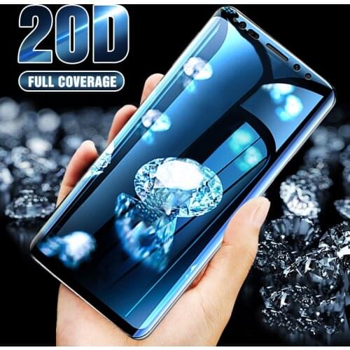 20D Full Curved Screen Tempered Glass For Samsung Galaxy S8 S9 Note 9 8 Screen Protector For Samsung S6 S7 Plus Protective Film