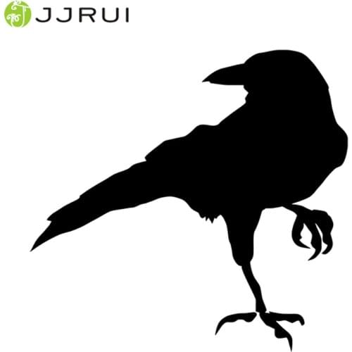 JJRUI Free Shipping Crow Raven Blackbird Vinyl Decal Sticker Bird Laptop Window Choose Color wall stickers