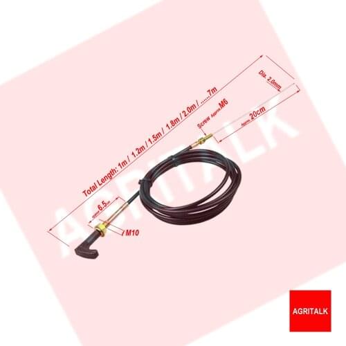 Engine stop cable with length 1.0m/1.5m/1.8m/2.0m/2.2m..., have more choice for the length