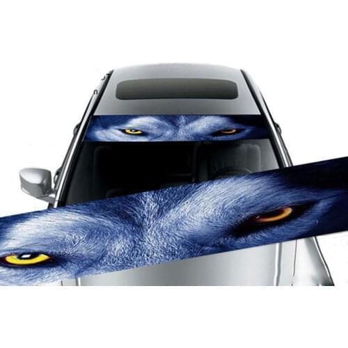Car Front Windshield Sticker Rear Auto Stickers Terrorist Decoration Front File Stickers Decorative Shade 3D Sunshade Sticker