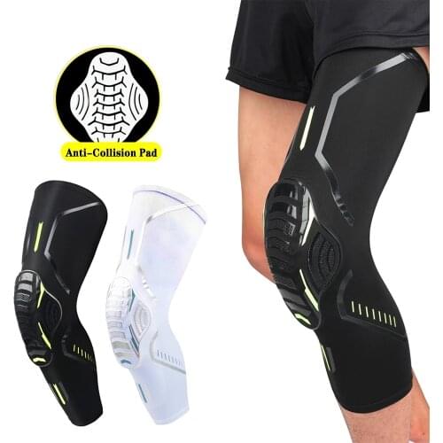 Elbow & Knee Pads Compression Sleeve Basketball Knee Support Brace Protector for Fitness Volleyball Kneepads Gear for 28-95KG