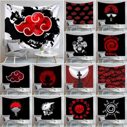 Anime Naruto Tapestry Wall Hanging Cartoon Kakashi Haruno Sakura Polyester Wall Cloth Tapestries Decor Dorm Cosplay Wall Carpet