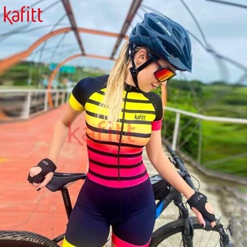 2022 New Kafeet Pro Team New Womens Jersey Cycling Wear, Leotards, Casual Wear, Cycling Wear, Short Sleeve GO Overall Set