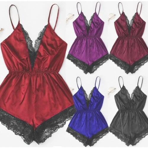 New Sexy Lingerie Home Sexy Lace Sling Oily Cloth Pajama Sets Summer Sets for Women 2021 Silk Sleepwear Set