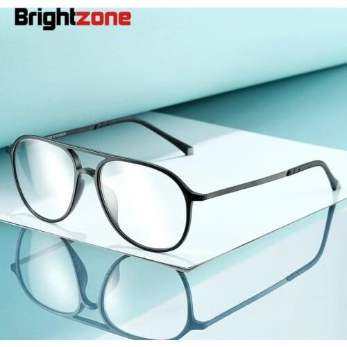 Ultra-light Tungsten Carbon Plastic Steel Two Bridge Myopia Prescription Optical Glasses Frame Men Women With Demo Lens Oculos