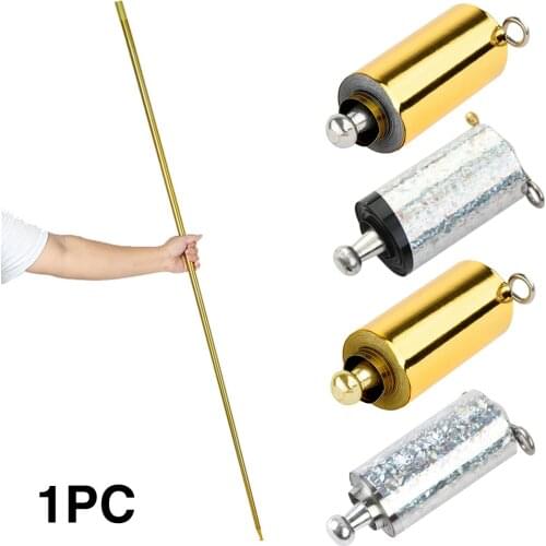 110 cm Appearing Cane Magic Gold Hoop Wand Telescopic Light Portable Magic Wand Pet Training Accessories