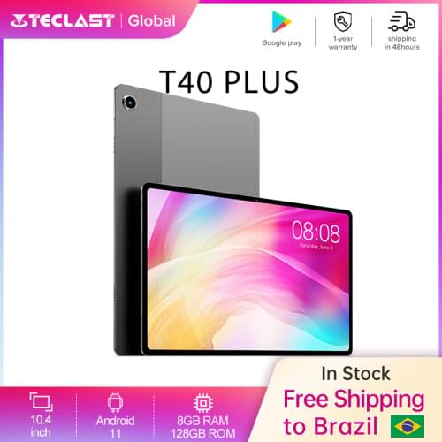 Teclast T40 Plus 10.4 Inch Tablet 2000x1200 IPS 8GB RAM 128GB ROM Android 11 UNISOC T618 Octa Core 4G Network Tablets PC Type-C