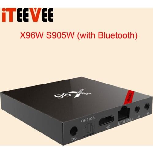 5pcs X96 X96W Android 7.1 TV Box Mini TV blueth 4.0 Support 2.4GHz WiFi HD 4K Media Player