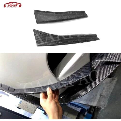 Carbon Fiber Front flaps apron for BMW 3 Series E92 E93 M3 2008-2013 2PCS Fiber glass Fins Shark Stickers