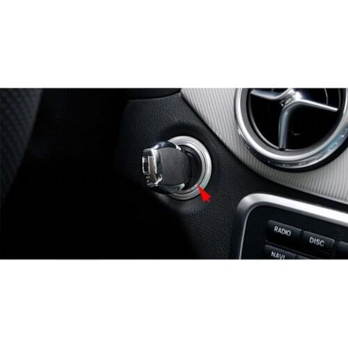 Decoration Engine Start Stop switch cover Ignition Key ring For B/enz Class A Class C G/LA C/LA200 C260L