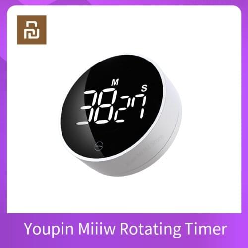Youpin Miiiw Rotating Timer Adjustable Sound Brightness Magnetic LED Digital Display Portable Simple Kitchen Cooking Alarm Clock