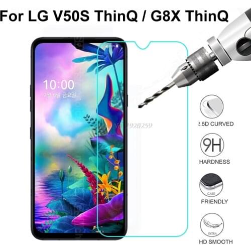 Screen Protector For LG V50S ThinQ LM-V510N Tempered Glass 9H High Quality Protective Film For LG G8X ThinQ LMG850EMW 6.4" Glass