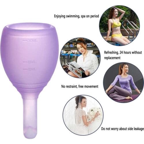 1PCs 2PCs Discharge Valve Menstrual Cup Medical Silicone Grade Menstrual Sanitary Cups Lady Reusable Safety Period Anner Cups