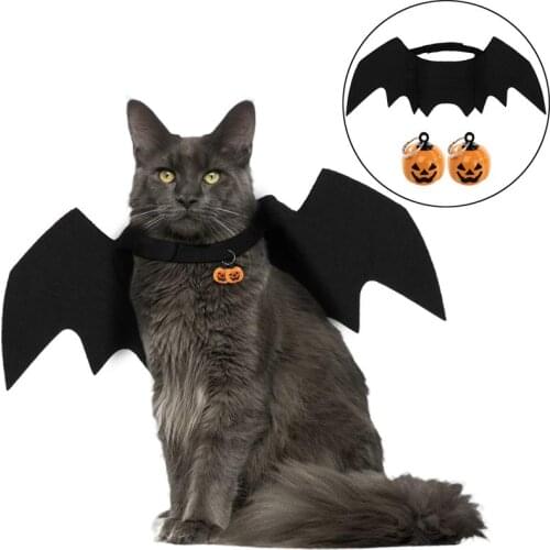 Halloween 1PC Funny Cats Cosplay Costume Halloween Pet Bat Wings Cat Bat Costume Fit Party Dogs Cats Playing Pet Accessories