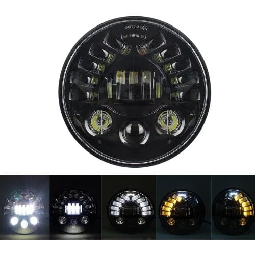 7 Inch Round Super White LED Headlight for Davidson Softail Touring Electra Road King street Glide