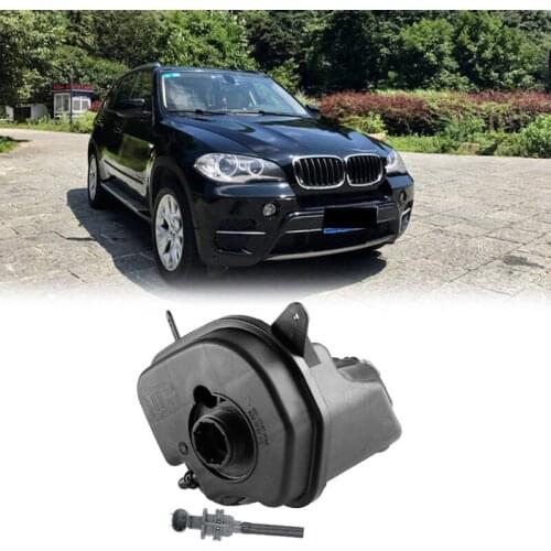 Car Coolant Overflow Bottle Expansion Tank Reservoir W /Sensor For-BMW E70 E71 X5 X6 17137552546