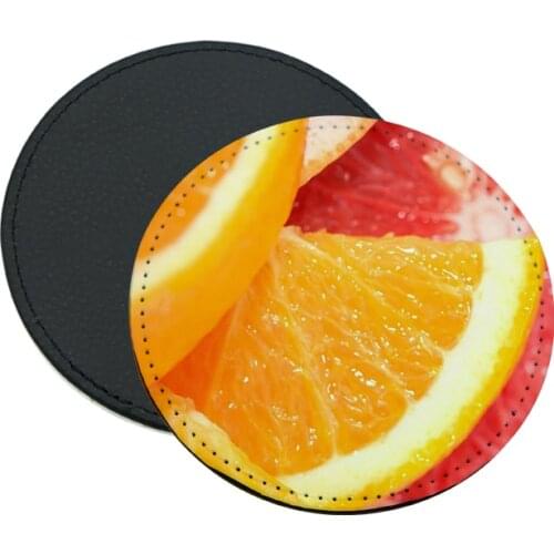 Free Shipping 12pcs/lot 10*10cm New Blank Sublimation PU Leather Mug Pads Coaster DIY Heat Press Printing Transfer Mug cup Mat